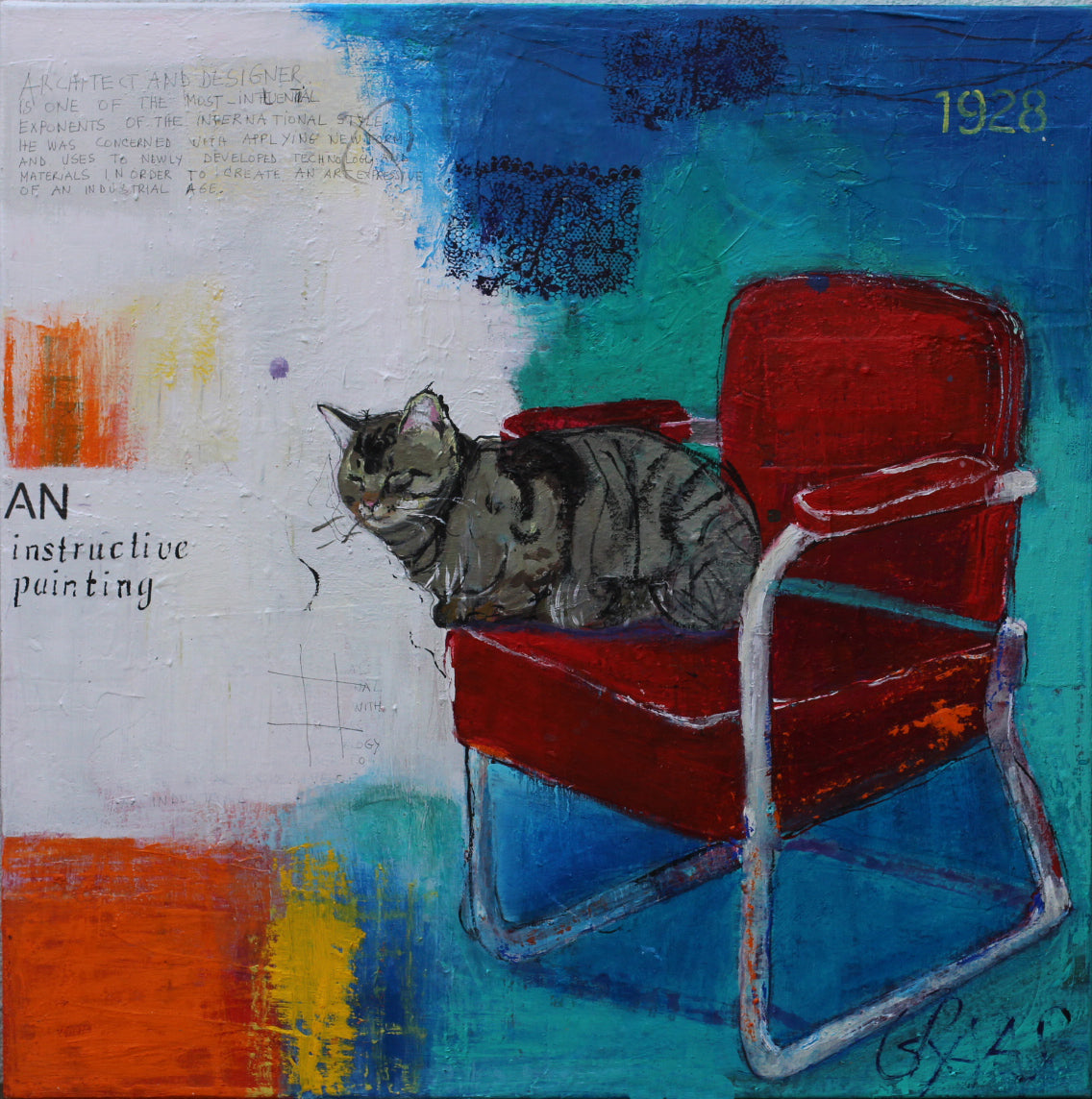 "L'Héritage de Breuer" – Peinture instructive originale (80 x 80 cm)