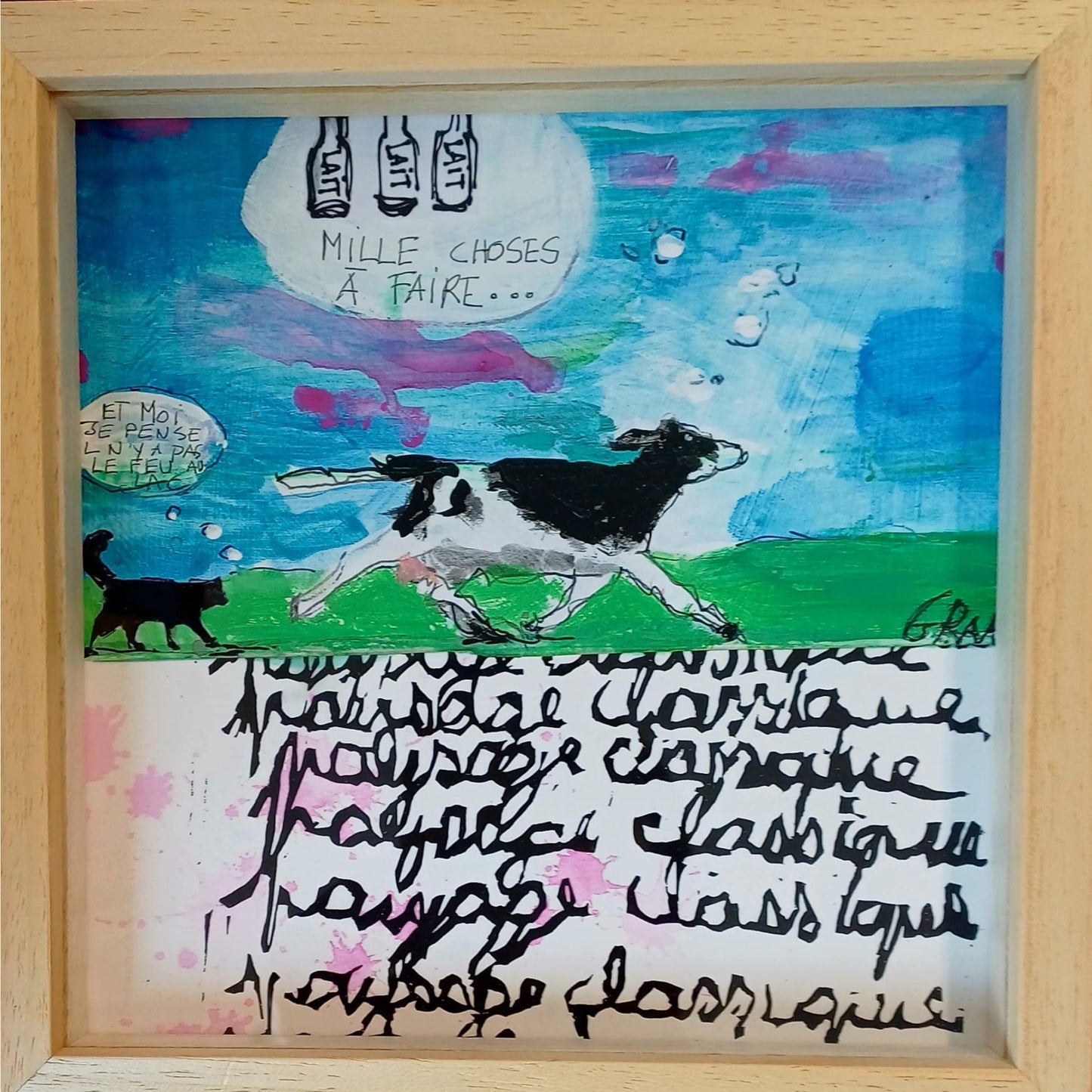 Mille choses à faire… – Carnets de vie n°2 | Tableau original de Béatrice Graas